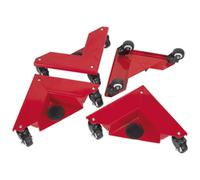 Sealey 4 Piece Castor Fitted Corner Movers / Dollies