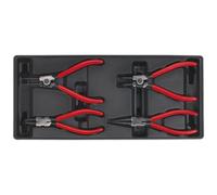 Sealey TBT03 Tool Tray With Circlip Pliers Set 4Pc