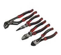 Sealey Pliers Set AK8378, 4pc High Leverage, Black
