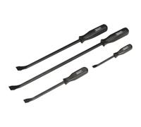 Sealey Pry Bar Set 4pc - AK206, High Grade Carbon Steel, Chrome Vanadium, Flat Head, 200, 300, 450, 600mm