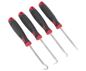Sealey 4 Piece Soft Grip Mini Hook and Pick Set