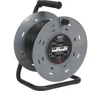 Sealey Cable Reel 50m 4 x 230V 1.25mm Thermal Trip