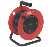 Sealey 4 Socket Heavy Duty Cable Reel 240v
