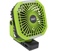Sealey SCF8W 8" Small Portable Clip Fan with Worklight 4-Speed [EEK: A]
