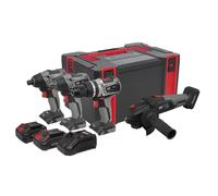 Sealey CP20VCOMBOX1 20V Cordless 4-Piece Tool Kit Includes 2 Batterie