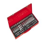 Sealey 45pc Socket Set 3/8"Sq Dr 6pt Wall Drive - Metric/Imperial AK 692 C8-13