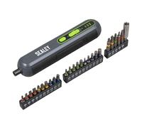 Sealey 4V Cordless Screwdriver with 25pc Bit Set - CP4VSD