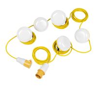 Sealey 5 LED Festoon Lighting Kit on 15 Metre Cable 110v