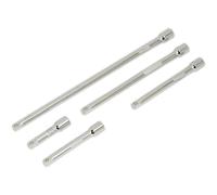 Sealey 5 Piece 1/4" Drive Socket Extension Bar Set 1/4"