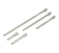 Sealey 5 Piece 1/4" Drive Wobble Extension Bar Set 1/4"