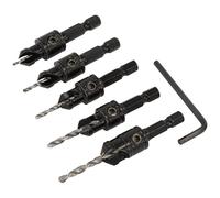 Sealey Countersink Drill Bit Set 5pc