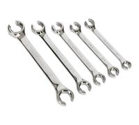 Sealey 5 Piece Flare Nut Spanner Set Metric