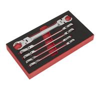 Sealey 5 Piece Flexi Head Flare Nut Spanner Set