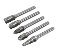 Sealey SDBCK5 Tungsten Carbide Rotary Burr Set 5Pc Ripper/Coarse