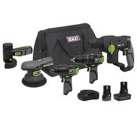 Sealey 10.8v Cordless 5 Piece Power Tool Kit 1 x 2ah & 1 x 4ah Li-ion Charger Bag