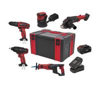 Sealey 5 X 20V Sv20 Series Cordless Tool Combo - 2 Batteries Cp20Vcombo2