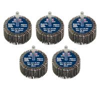 Sealey Flap Wheels Pack Of 5 50mm 25mm 80g