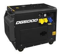 Sealey 5000W Diesel Generator Portable 4 Stroke Engine Outdoor