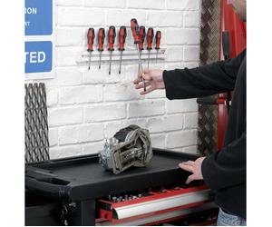 Sealey 500mm x 40mm Magnetic Tool Wall Storage Spanner Scredwdriver Holder,AK211