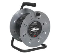 Sealey 50m Cable Reel with Thermal Trip 4 x 230V