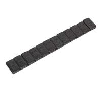 Sealey WWSA5B Wheel Weight 5G Adhesive Zinc Plated Steel Black Strip Of 12 Pack Of 50