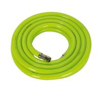 Sealey 5m x Ø10mm High-Visibility Air Hose with 1/4" BSP Unions - AHFC538