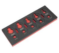 Sealey 5pc 1/2" Sq Drive Limited Access Crow's Foot Spanners - 14, 17, 19, 22, 24mm - SX0329