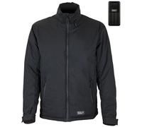 Sealey 5v Heated Rain Jacket and 20ah Power Bank Black L