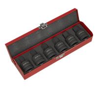 Sealey 6 Piece 3/4" Drive Hexagon Socket Bit Set Metric