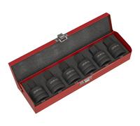 Sealey AK6217 6pc 3/4"Sq Drive Hex Socket Bit Set