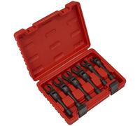 Sealey Flexi-Head Flare Nut Diesel Injection Wrench Set - 6 Piece 3/8in Square D