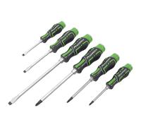 Sealey Premier Hammer-Thru Screwdriver Set 6pc - Hi-Vis Green