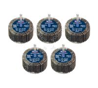 Sealey 60 x 30mm Abrasive Flap Wheel with 6mm Shaft 60Grit - Pack of 5