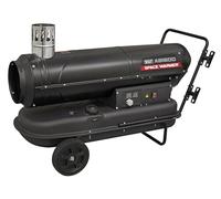 Sealey 68,000Btu/hr Indirect Space Warmer Kerosene/Diesel Heater with Wheels - ABI600, Silver