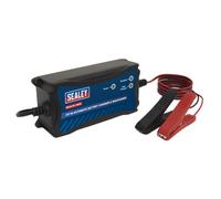 Sealey Automatic Smart Battery Charger & Maintainer 12V 6A - SBC6, Black