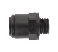 Sealey 6mm Pipe X 1/4" Bsp Thread Straight Adaptor - Pack Of 5 Black Jgc614