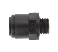Sealey 6mm Pipe X 1/4" Bsp Thread Straight Adaptor - Pack Of 5 Black Jgc614
