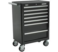 Sealey 7 Drawer Ball Bearing Runner Tool Roller Cabinet Black