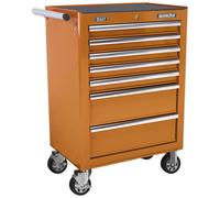 Sealey Ap26479To Rollcab 7 Drawer With Ball Bearing Runners - Orange