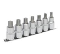 Sealey Ak6234 Ribe Socket Bit Set 7Pc 1/2Sq Drive 55Mm