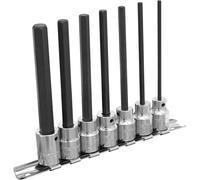 Sealey AK62254 Hex Socket Bit Set 7Pc 3/8inSq Drive 110Mm Metric
