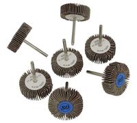 Rotary Tool Abrasive Flap Wheel Set 7pc Ø30mm
