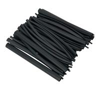 Heat Shrink Tubing Assortment 72pc Black Adhesive Lined 200mm