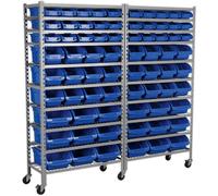 Mobile Bin Storage System 72 Bins