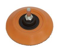 Sealey 75mm Hook-And-Loop Backing Pad On 6mm Shaft