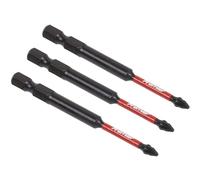 Sealey Pozi #1 Impact Power Tool Bits 75mm - 3 Piece