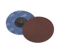 Sealey 75mm Quick Change Sanding Disc 120Grit - Pack of 10 PTCQC75120