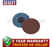 Sealey 75mm Quick Change Sanding Disc 60Grit Pack of 10 PTCQC7560