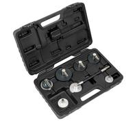 Sealey VS0204C 7Pc Brake & Clutch Pressure Bleeder Cap Set