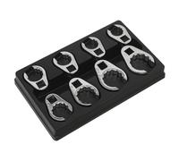 Sealey 8 Pce 1/2" Metric Bi-Hex Open End Crows Foot Spanner Set 20mm-32mm,AK5981